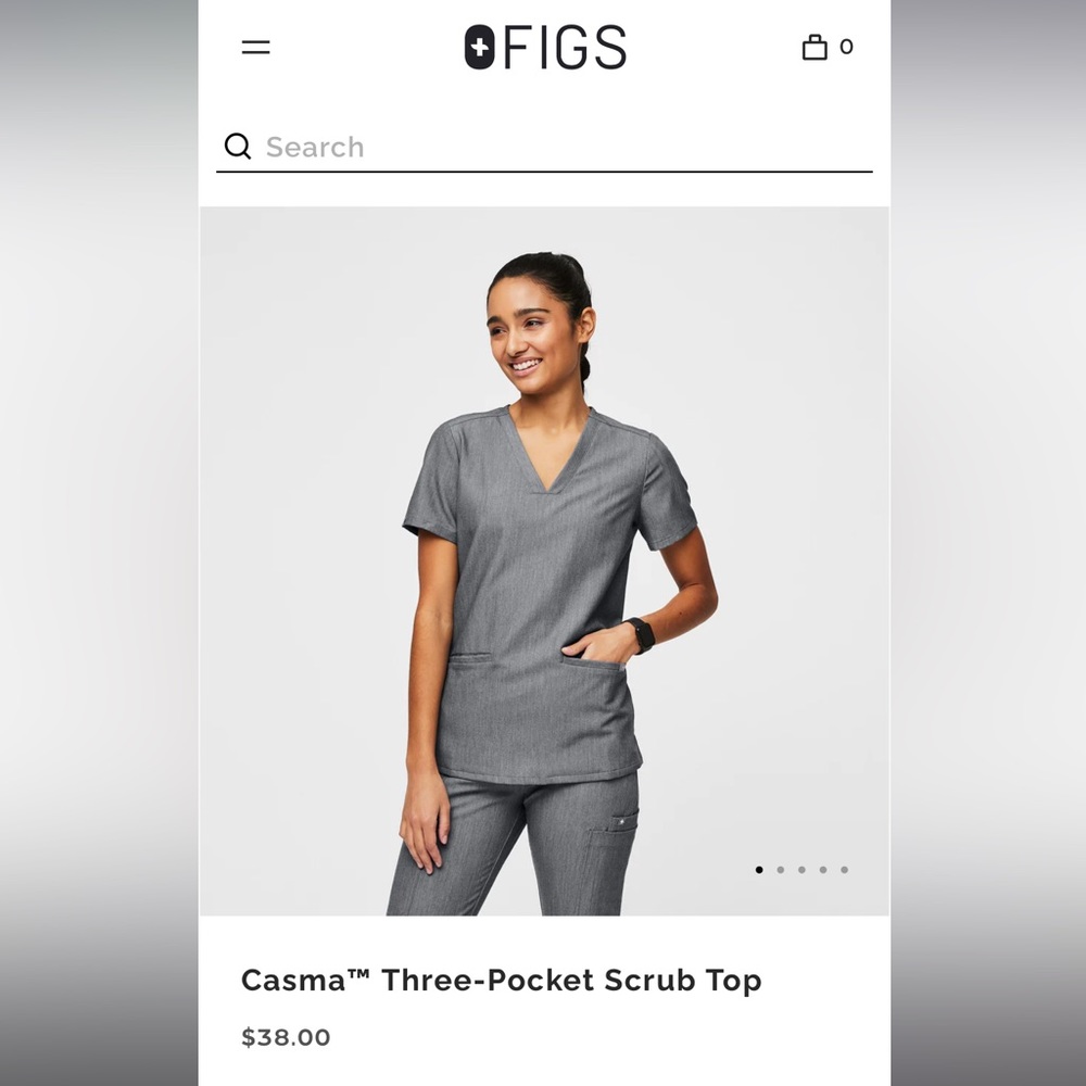 Figs scrub SET xxs/xsp graphite